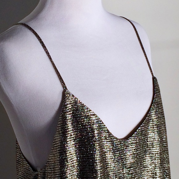 NWT. Metallic t-back mini dress by Everly. - Picture 7 of 8